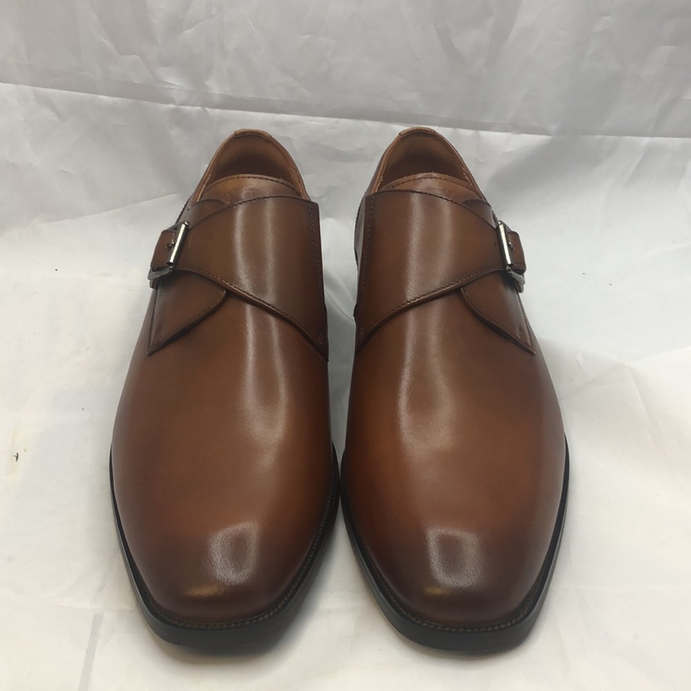 NWT Florsheim Sorrento Monk Cognac Brown slip on comfort dress work shoe 12